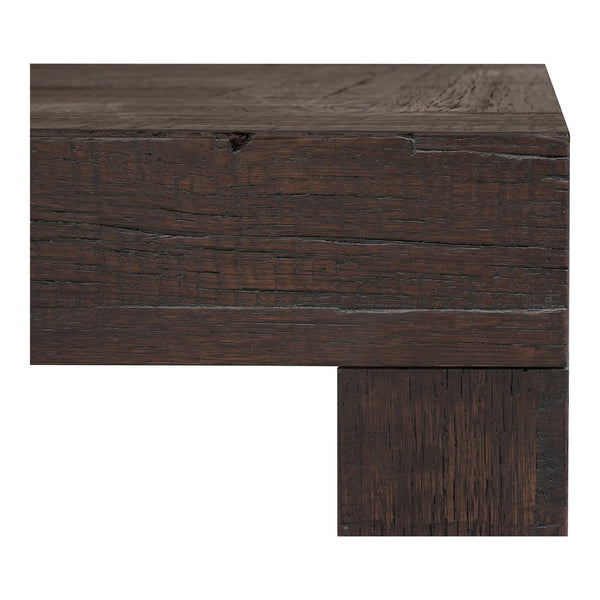 Moe's Home Evander Coffee Table – Hand-painted Solid Reclaimed Oak With Unique Organic Design & Character Brown Solid Reclaimed Oak,Plywood Support Vl-1058-03