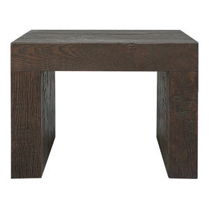 Moe's Home Evander Dining Stool - Hand-painted Solid Reclaimed Oak With Unique Character For Modern Spaces Brown Solid Reclaimed Oak,Plywood Support Vl-1077-03