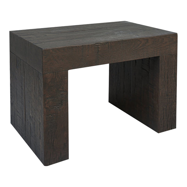 Moe's Home Evander Dining Stool - Hand-painted Solid Reclaimed Oak With Unique Character For Modern Spaces Brown Solid Reclaimed Oak,Plywood Support Vl-1077-03