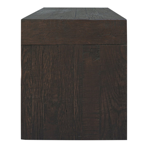 Moe's Home Evander Dining Stool - Hand-painted Solid Reclaimed Oak With Unique Character For Modern Spaces Brown Solid Reclaimed Oak,Plywood Support Vl-1077-03