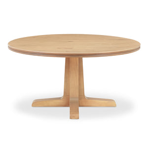 Moe's Home Charles Dining Table - Classic Design With Thick Top, Solid Pine Base & Seating For Six Guests Natural Solid Pine Edge With Pine Veneer Over Plywood Top,Solid Pine Base Vl-1087-24-0