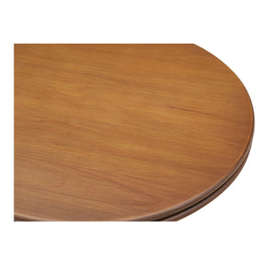 Moe's Home Charles Cafe Table - Timeless Design With Solid Pine And Elegant Double Bullnose Edge For Every Space Brown Solid Pine Edge With Pine Veneer Over Plywood Top,Solid Pine Base Vl-1088-03-0