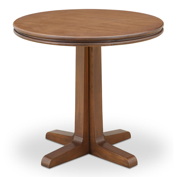 Moe's Home Charles Cafe Table - Timeless Design With Solid Pine And Elegant Double Bullnose Edge For Every Space Brown Solid Pine Edge With Pine Veneer Over Plywood Top,Solid Pine Base Vl-1088-03-0