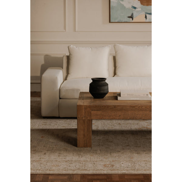 Moe's Home Evander Coffee Table - Rustic Elegance In Reclaimed Oak With Unique Grains And Contemporary Design Natural Reclaimed Oak,Plywood Vl-1091-24