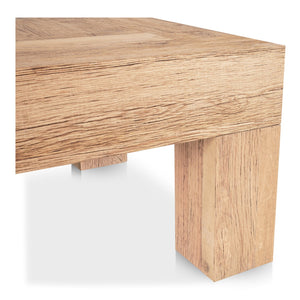 Moe's Home Evander Coffee Table - Rustic Elegance In Reclaimed Oak With Unique Grains And Contemporary Design Natural Reclaimed Oak,Plywood Vl-1091-24