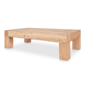 Moe's Home Evander Coffee Table - Rustic Elegance In Reclaimed Oak With Unique Grains And Contemporary Design Natural Reclaimed Oak,Plywood Vl-1091-24