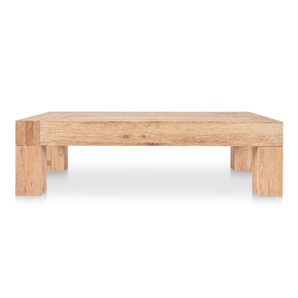 Moe's Home Evander Coffee Table - Rustic Elegance In Reclaimed Oak With Unique Grains And Contemporary Design Natural Reclaimed Oak,Plywood Vl-1091-24