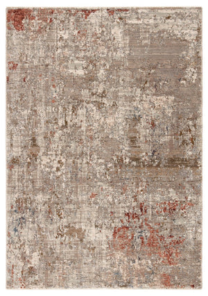 Jaipur Living Valentia Marzena Vln01 Powerloomed Machinemade 70% Polyester 30% Viscose Abstract Abstract Indoor Rug Tan, Rust 70% Polyester 30% Viscose Rug151233
