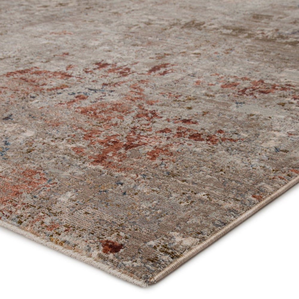 Jaipur Living Valentia Marzena Vln01 Powerloomed Machinemade 70% Polyester 30% Viscose Abstract Abstract Indoor Rug Tan, Rust 70% Polyester 30% Viscose Rug151233