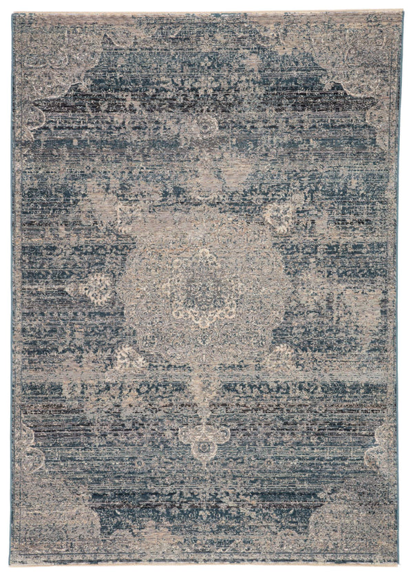 Jaipur Living Jaipur Living Tolani Medallion Area Rug Washed Tones High-low Pile Polyester Viscose Blend 6' x 9' RUG146634