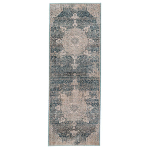 Jaipur Living Jaipur Living Tolani Medallion Area Rug Washed Tones High-low Pile Polyester Viscose Blend 3' x 8' RUG151236