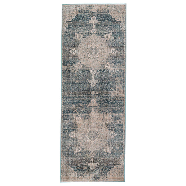 Jaipur Living Jaipur Living Tolani Medallion Area Rug Washed Tones High-low Pile Polyester Viscose Blend 3' x 8' RUG151236
