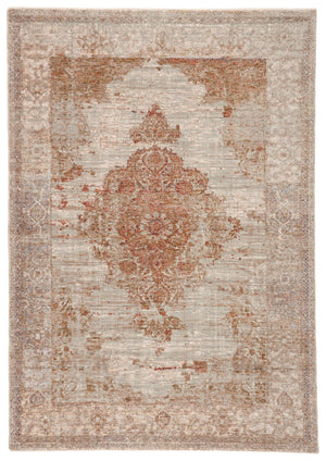 Jaipur Living Jaipur Living Valentia Distressed Medallion Rug Polyester Viscose Warm Terracotta 8' x 10' RUG146692