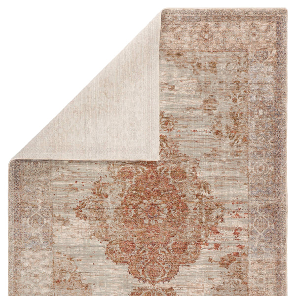Jaipur Living Jaipur Living Valentia Distressed Medallion Rug Polyester Viscose Warm Terracotta 8' x 10' RUG146692