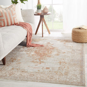 Jaipur Living Jaipur Living Valentia Distressed Medallion Rug Polyester Viscose Warm Terracotta 8' x 10' RUG146692