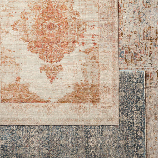 Jaipur Living Jaipur Living Valentia Distressed Medallion Rug Polyester Viscose Warm Terracotta 8' x 10' RUG146692