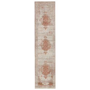 Jaipur Living Jaipur Living Valentia Distressed Medallion Rug Polyester Viscose Warm Terracotta 2'5" x 10' RUG146693