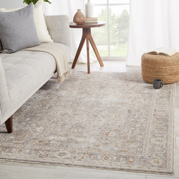 Jaipur Living Valentia Amaris Vln08 Powerloomed Machinemade 70% Polyester 30% Viscose Traditional Oriental Indoor Rug Gray, Cream 70% Polyester 30% Viscose Rug146697
