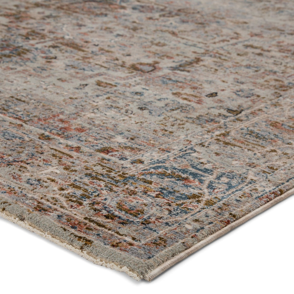 Jaipur Living Valentia Pierce Vln09 Powerloomed Machinemade 70% Polyester 30% Viscose Vintage Medallion Indoor Rug Gray, Multicolor 70% Polyester 30% Viscose Rug146701