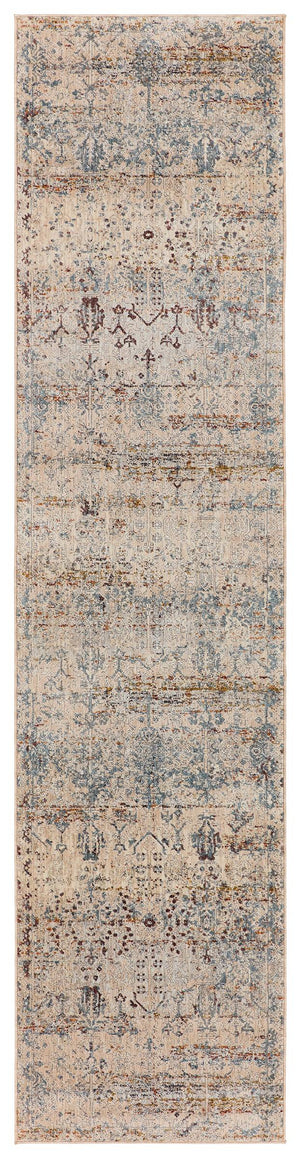 Jaipur Living Jaipur Living Marisol Floral Medallion Rug Distressed High-low Pile Traditional Accent Beige 2'5"X10' RUG151365