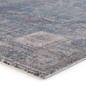 Jaipur Living Jaipur Living Arcadia Persian Medallion Runner Rug Distressed High-low Pile Hallway Blue/Gray RUG151333