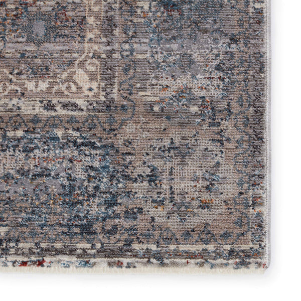 Jaipur Living Jaipur Living Arcadia Persian Medallion Runner Rug Distressed High-low Pile Hallway Blue/Gray RUG151333