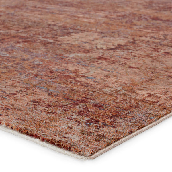 Jaipur Living Jaipur Living Ozella Distressed Floral Polyester Viscose Rug for Bohemian Rooms Red 2'5" X 10' RUG151325