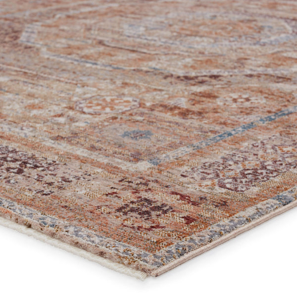 Jaipur Living Jaipur Living Arcadia Persian Medallion Runner Rug Distressed High-low Pile Hallway Rust/Blue RUG151341
