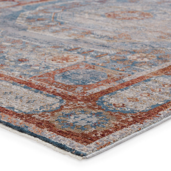 Jaipur Living Jaipur Living Arcadia Persian Medallion Runner Rug Distressed High-low Pile Hallway Blue/Red RUG151337
