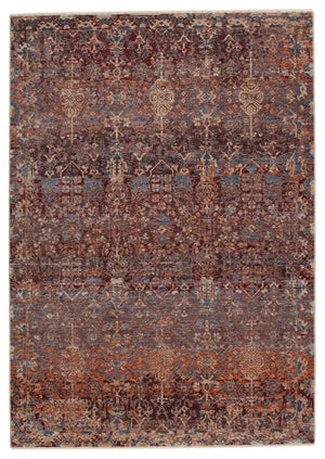Jaipur Living Jaipur Living Marisol Floral Medallion Rug Distressed High-low Pile Traditional Accent Maroon 6'X9' RUG151360