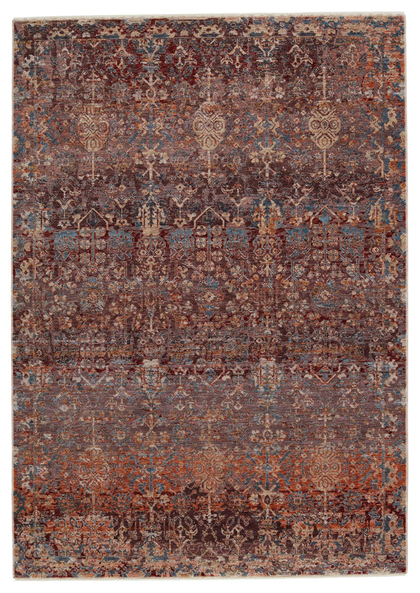 Jaipur Living Jaipur Living Marisol Floral Medallion Rug Distressed High-low Pile Traditional Accent Maroon 6'X9' RUG151360