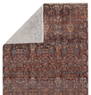 Jaipur Living Jaipur Living Marisol Floral Medallion Rug Distressed High-low Pile Traditional Accent Maroon 6'X9' RUG151360