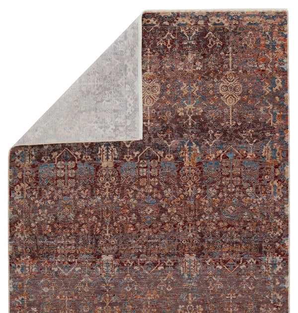 Jaipur Living Jaipur Living Marisol Floral Medallion Rug Distressed High-low Pile Traditional Accent Maroon 6'X9' RUG151360