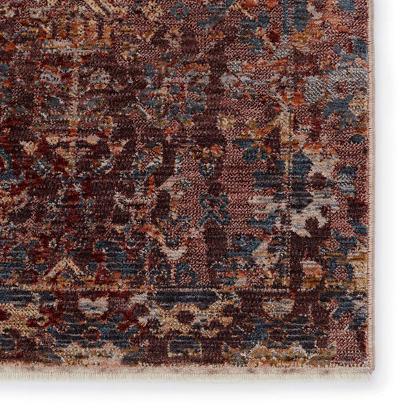 Jaipur Living Jaipur Living Marisol Floral Medallion Rug Distressed High-low Pile Traditional Accent Maroon 6'X9' RUG151360