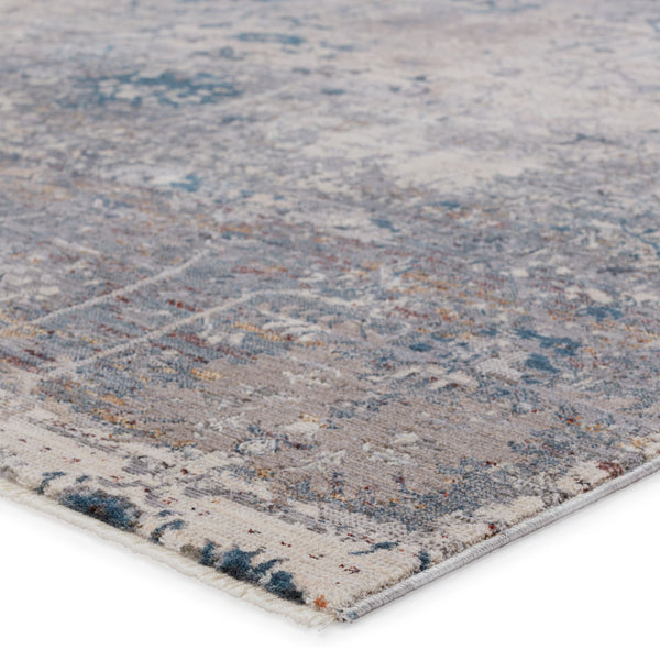 Jaipur Living Jaipur Living Ozella Distressed Floral Polyester Viscose Rug for Bohemian Rooms Gray 8' X 10' RUG151327