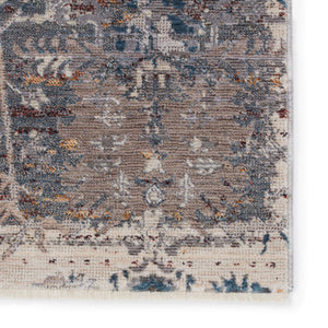 Jaipur Living Jaipur Living Ozella Distressed Floral Polyester Viscose Rug for Bohemian Rooms Gray 8' X 10' RUG151327