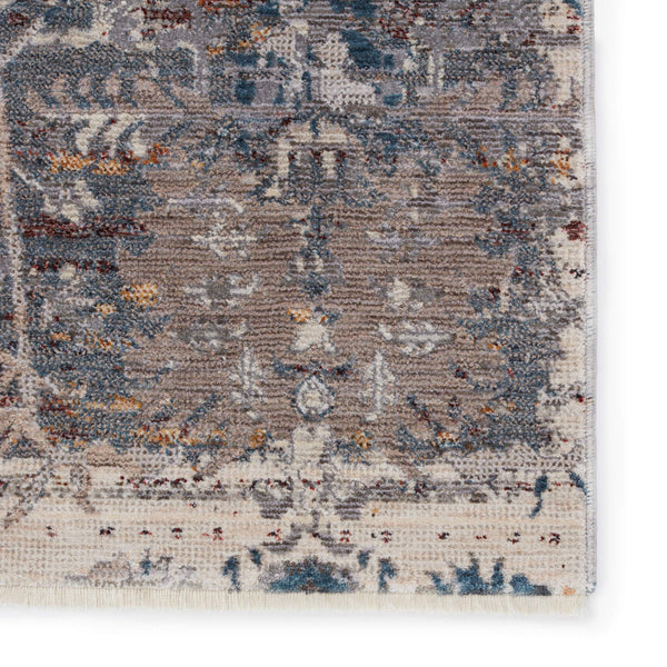 Jaipur Living Jaipur Living Ozella Distressed Floral Polyester Viscose Rug for Bohemian Rooms Gray 8' X 10' RUG151327