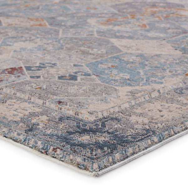 Jaipur Living Jaipur Living Thessaly Distressed Medallion Runner Rug Vintage Polyester Hallway Accent Blue 2'5" X 10' RUG151349