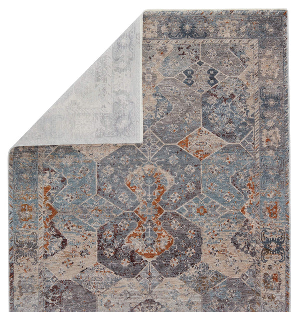 Jaipur Living Jaipur Living Thessaly Distressed Medallion Runner Rug Vintage Polyester Hallway Accent Blue 2'5" X 10' RUG151349