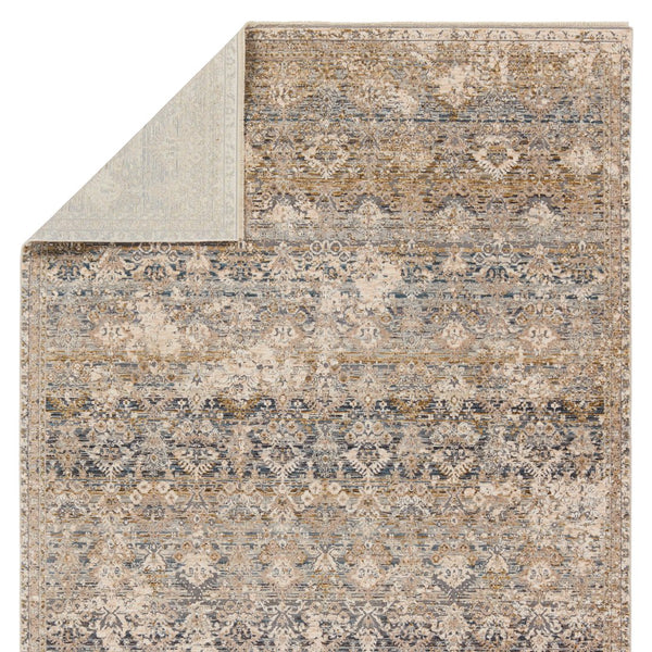 Jaipur Living Valentia Skylark Vln22 Powerloomed Machinemade 70% Polyester 30% Viscose Traditional Trellis Indoor Rug Cream, Blue 70% Polyester 30% Viscose Rug155031