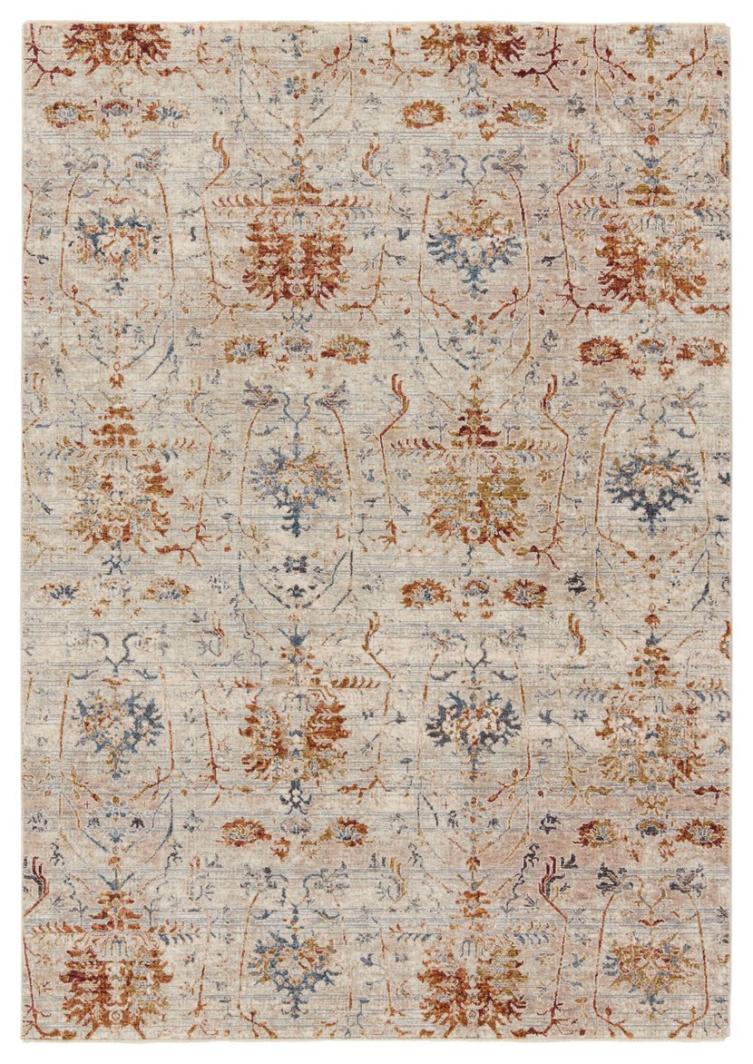 Jaipur Living Valentia Ozella Vln23 Powerloomed Machinemade 70% Polyester 30% Viscose Traditional Trellis Indoor Rug Cream, Red 70% Polyester 30% Viscose Rug155034