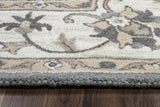 Rizzy Valintino VN9658 Hand Tufted Traditional Wool Rug Gray 9' x 12'