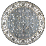 Rizzy Valintino VN9658 Hand Tufted Traditional Wool Rug Gray 8' x 8' Round