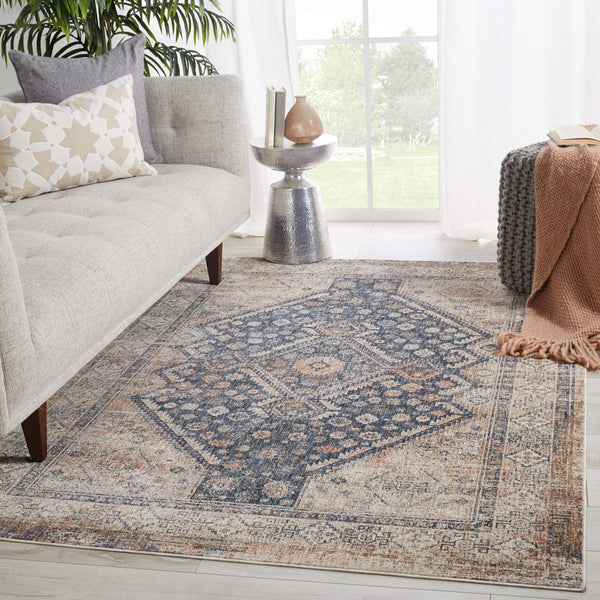 Jaipur Living Vibe by Jaipur Living Vesna Tribal Medallion Polyester Runner Rug for Hallways 7'10"X9'9" RUG147188