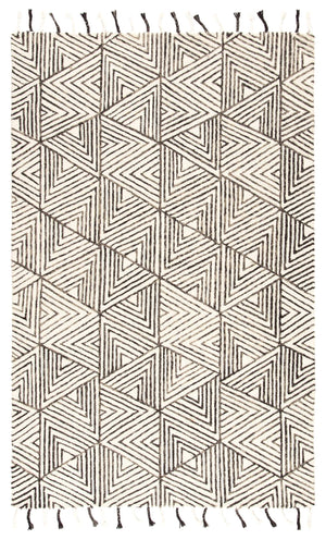 Jaipur Living Nikki Chu Handtufted Wool Geometric Rug with Boho Tassels for Eclectic Spaces RUG144774