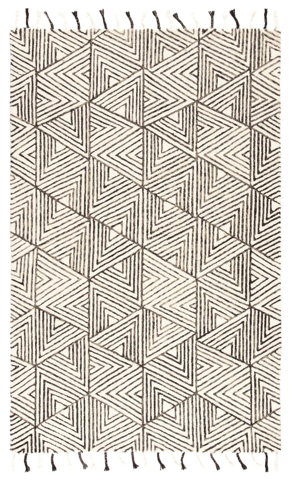 Jaipur Living Nikki Chu Handtufted Wool Geometric Rug with Boho Tassels for Eclectic Spaces RUG144774
