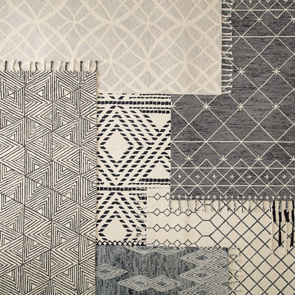 Jaipur Living Nikki Chu Handtufted Wool Geometric Rug with Boho Tassels for Eclectic Spaces RUG144774