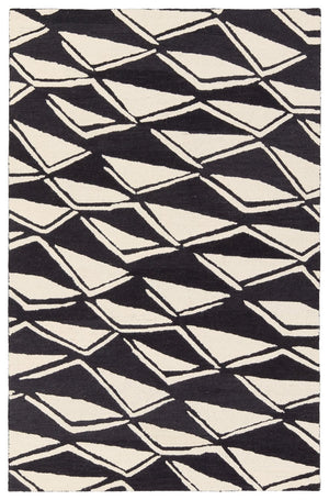 Jaipur Living Vera By Nikki Chu Movran Vnk11 Tufted Handmade 100% Wool Geometric Tribal Indoor Rug Black 100% Wool, 100% Polyester Rug161833