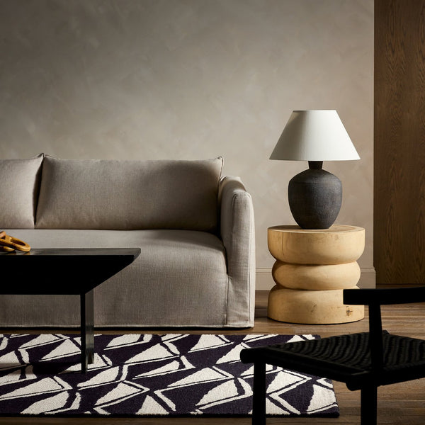 Jaipur Living Vera By Nikki Chu Movran Vnk11 Tufted Handmade 100% Wool Geometric Tribal Indoor Rug Black 100% Wool, 100% Polyester Rug161833