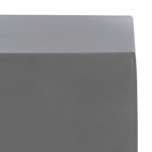 Safavieh ZEN Indoor/Outdoor Mushroom Accent Stool – Modern Concrete Design for Stylish Spaces & Durability Dark Grey VNN1000A